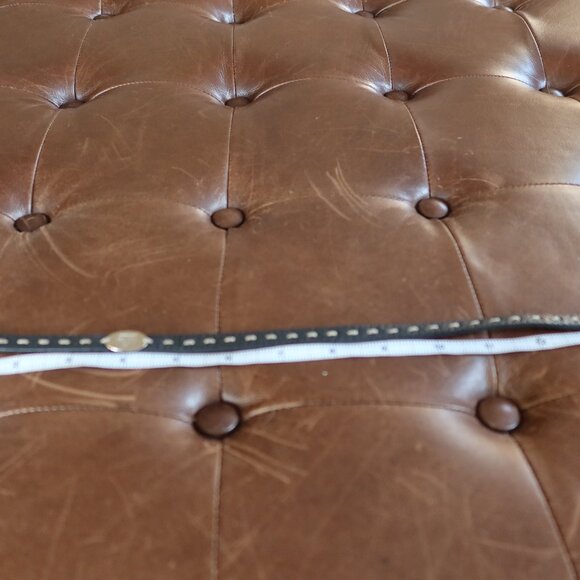 Authentic FENDI Selleria double wrap leather bracelet in black w silver FS stamp - Picture 8 of 9